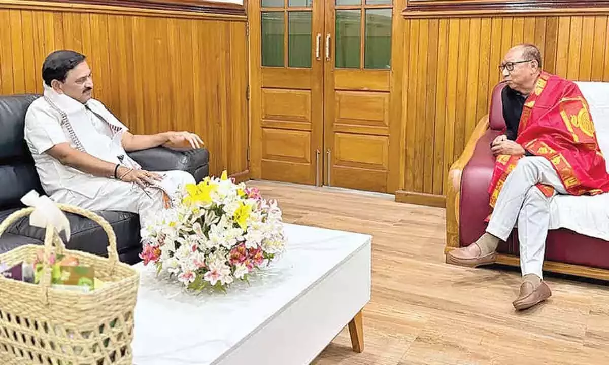 Andhra: केंद्रीय मंत्री वर्मा ने मणिपुर के मुख्यमंत्री से मुलाकात की