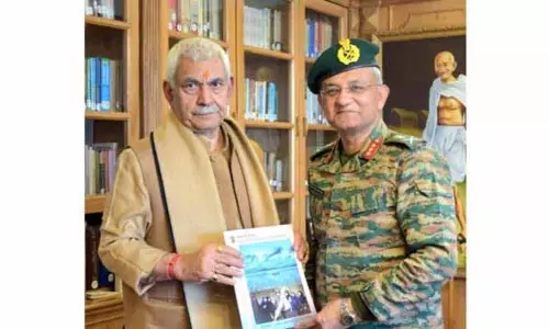 GOC 15 कोर ने एलजी से मुलाकात की