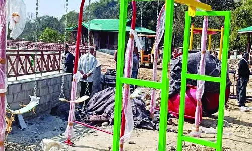 विधायक सुरेश कुमार ने सम्मू ताल का किया निरीक्षण
