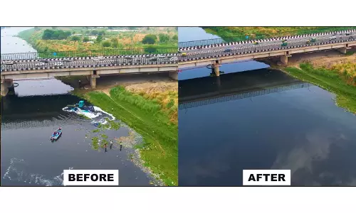 जल शक्ति मंत्रालय की AI पहल से यमुना नदी से कचरा साफ करने में मदद जल शक्ति मंत्रालय की AI पहल से यमुना नदी से कचरा साफ करने में मदद