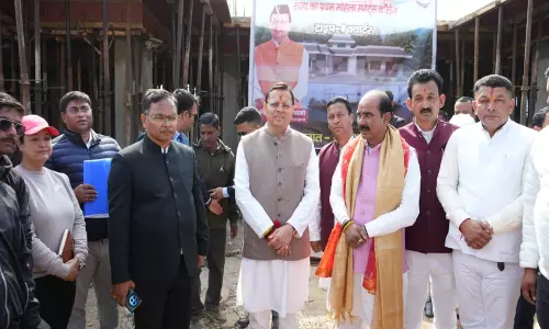 CM ने राज्य के पहले महिला खेल महाविद्यालय के निर्माण कार्य का निरीक्षण किया