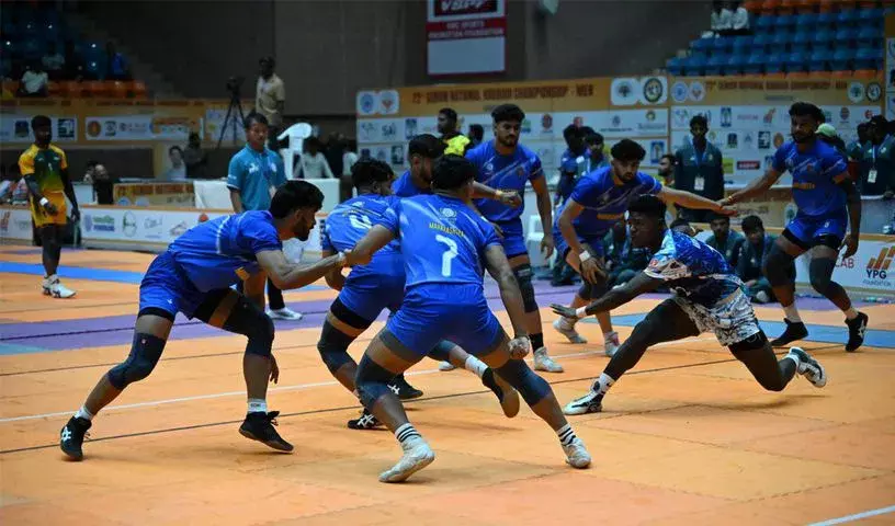उत्तर प्रदेश ने सीनियर नेशनल कबड्डी चैंपियनशिप के क्वार्टर फाइनल में सर्विसेज को हराया उत्तर प्रदेश ने सीनियर नेशनल कबड्डी चैंपियनशिप के क्वार्टर फाइनल में सर्विसेज को हराया