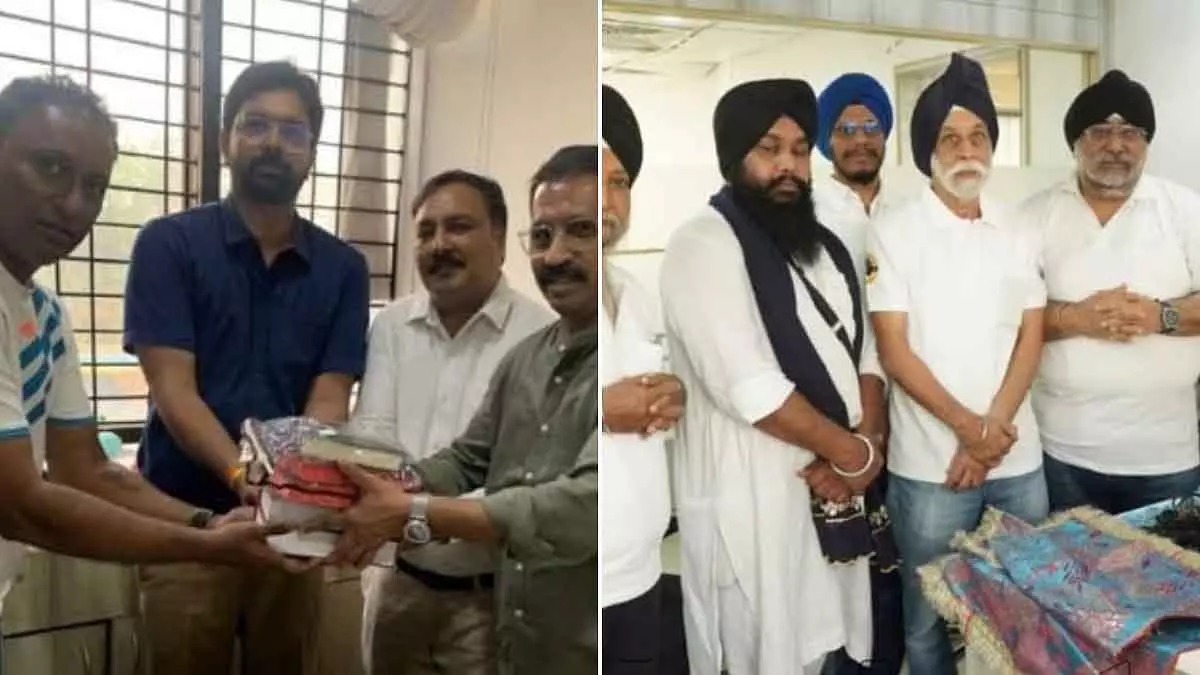 Mumbai : एयरपोर्ट कस्टम्स ने यात्रियों द्वारा छोड़ी गई धार्मिक चीज़ें संबंधित समुदायों को सौंपी Mumbai : एयरपोर्ट कस्टम्स ने यात्रियों द्वारा छोड़ी गई धार्मिक चीज़ें संबंधित समुदायों को सौंपी