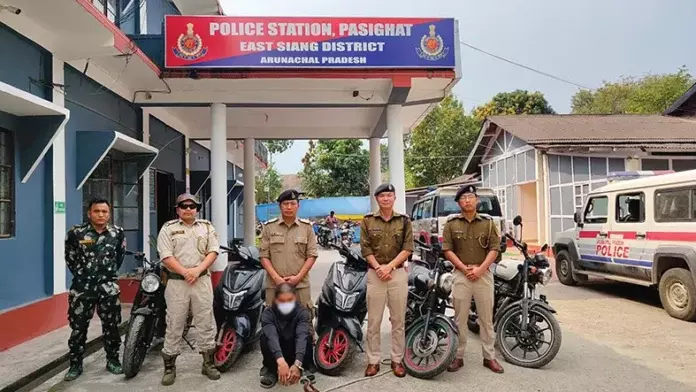 Police  ने चोरी के 5 दोपहिया वाहन बरामद किए, 1 गिरफ्तार