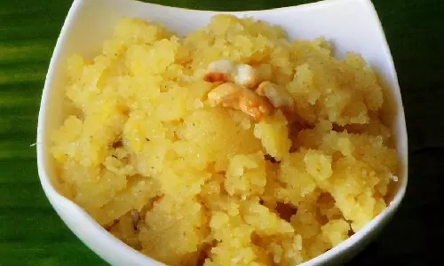 Semolina-Saffron Halwa: स्वाद और सेहत का परफेक्ट कॉम्बिनेशन Semolina-Saffron Halwa: स्वाद और सेहत का परफेक्ट कॉम्बिनेशन