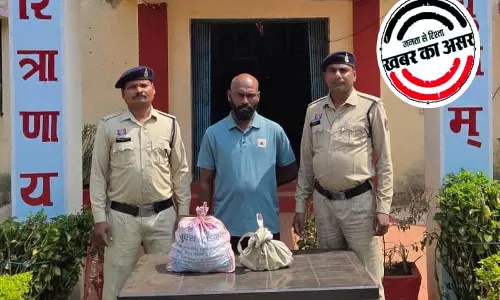 रूद्री पुलिस की त्वरित कार्रवाई, 34 पौवा देशी शराब जब्त