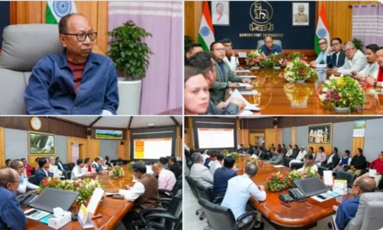 CM ने इंफाल में 3,647 करोड़ रुपये की मुरादामिप और सीवरेज परियोजनाओं की समीक्षा की CM ने इंफाल में 3,647 करोड़ रुपये की मुरादामिप और सीवरेज परियोजनाओं की समीक्षा की