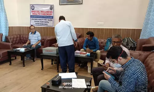 रेलकर्मियों की निःशुल्क जांच रेलकर्मियों की निःशुल्क जांच