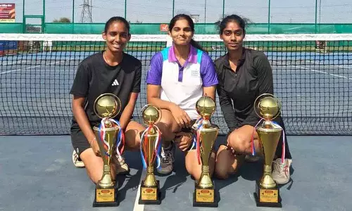 Sanjana and Hasini ने ऑल इंडिया महिला टेनिस टूर्नामेंट में खिताब जीते