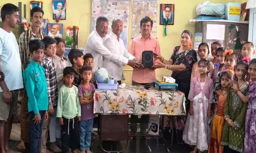 गोविंदथांडा स्कूल में Microphone वितरण