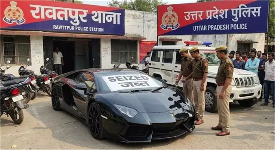 Kanpur :20 दिन बाद पुलिस कस्टडी से बाहर आई 12 करोड़ की लैम्बोर्गिनी Kanpur :20 दिन बाद पुलिस कस्टडी से बाहर आई 12 करोड़ की लैम्बोर्गिनी