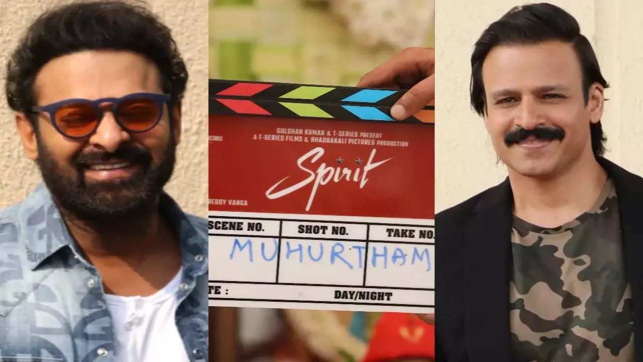 Spirit फर्स्ट लुक: प्रभास की कॉप एक्शन ड्रामा में विलेन के रोल में विवेक ओबेरॉय स्टाइलिश लग रहे Spirit फर्स्ट लुक: प्रभास की कॉप एक्शन ड्रामा में विलेन के रोल में विवेक ओबेरॉय स्टाइलिश लग रहे