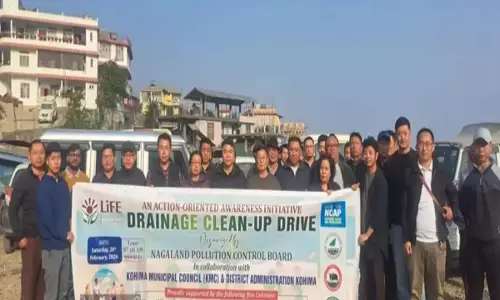 Kohima में बड़े पैमाने पर ड्रेनेज सफाई अभियान चलाया गया