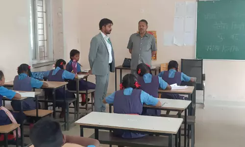 एकलव्य विद्यालय में प्रवेश के लिए 425 छात्रों ने दी परीक्षा