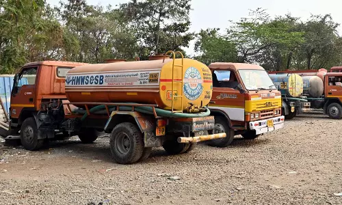 Hyderabad में पानी की मांग बढ़ी, टैंकर बुकिंग 5,000 तक पहुंची