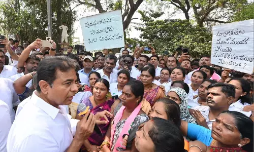 राज्य में कांग्रेस का बुलडोजर राज: BRS के कार्यकारी अध्यक्ष केटी रामाराव
