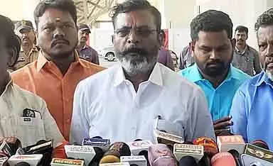 BJP, AIADMK को नीतीश कुमार की पार्टी की तरह आसानी से नहीं संभाल सकती: T. Thirumavalavan BJP, AIADMK को नीतीश कुमार की पार्टी की तरह आसानी से नहीं संभाल सकती: T. Thirumavalavan