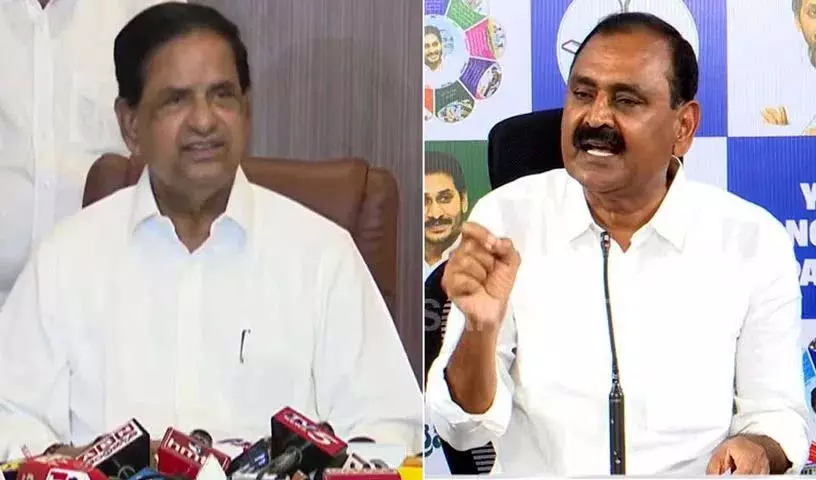 YCP नेता भुमना करुणाकर रेड्डी ने टीटीडी चेयरमैन बीआर नायडू पर पलटवार किया YCP नेता भुमना करुणाकर रेड्डी ने टीटीडी चेयरमैन बीआर नायडू पर पलटवार किया