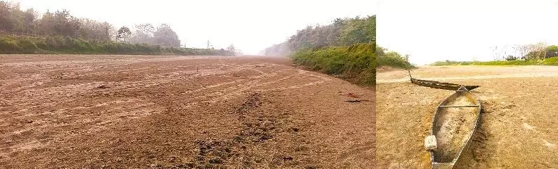 Assam में रंगनदी का जलस्तर कम, गांवों को कम पानी मिला Assam में रंगनदी का जलस्तर कम, गांवों को कम पानी मिला