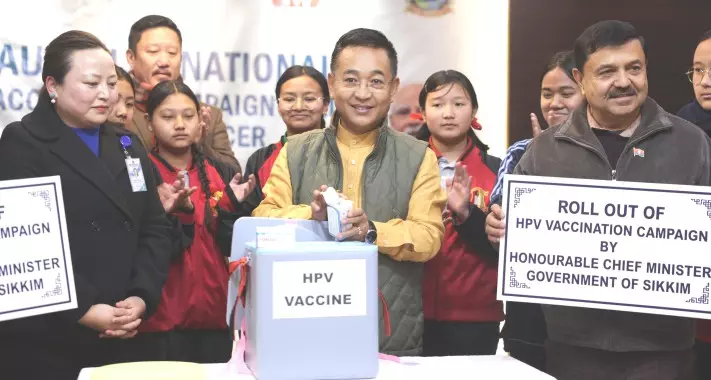 सिक्किम राष्ट्रीय HPV टीकाकरण अभियान के शुभारंभ में शामिल हुआ सिक्किम राष्ट्रीय HPV टीकाकरण अभियान के शुभारंभ में शामिल हुआ