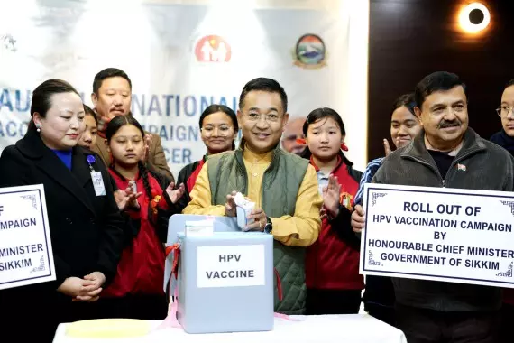 सिक्किम राष्ट्रीय HPV टीकाकरण अभियान के शुभारंभ में शामिल हुआ सिक्किम राष्ट्रीय HPV टीकाकरण अभियान के शुभारंभ में शामिल हुआ