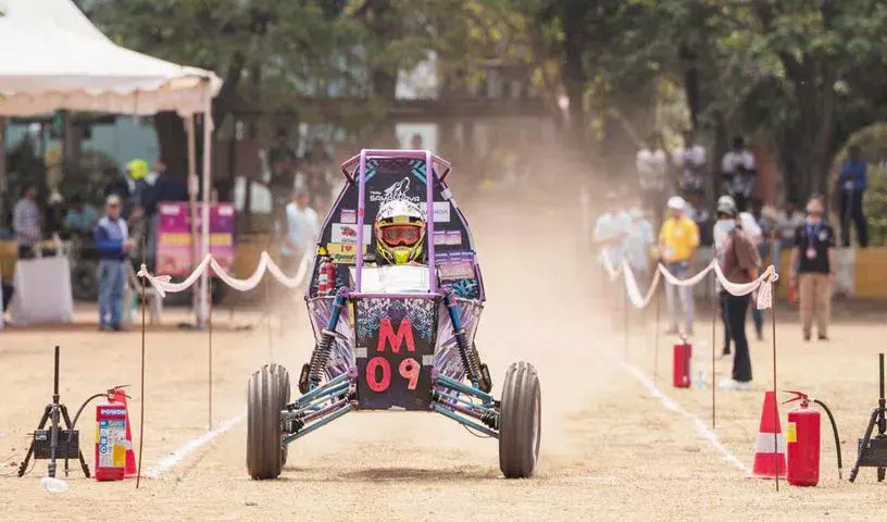 Hyderabad: mBAJA SAEINDIA 2026 के तीसरे दिन BVRIT में टेक्निकल स्क्रूटनी और डायनामिक राउंड