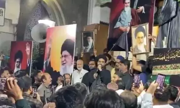 Telangana : शियाओं ने अयातुल्ला अली खामेनेई के निधन पर शोक जताया Telangana : शियाओं ने अयातुल्ला अली खामेनेई के निधन पर शोक जताया