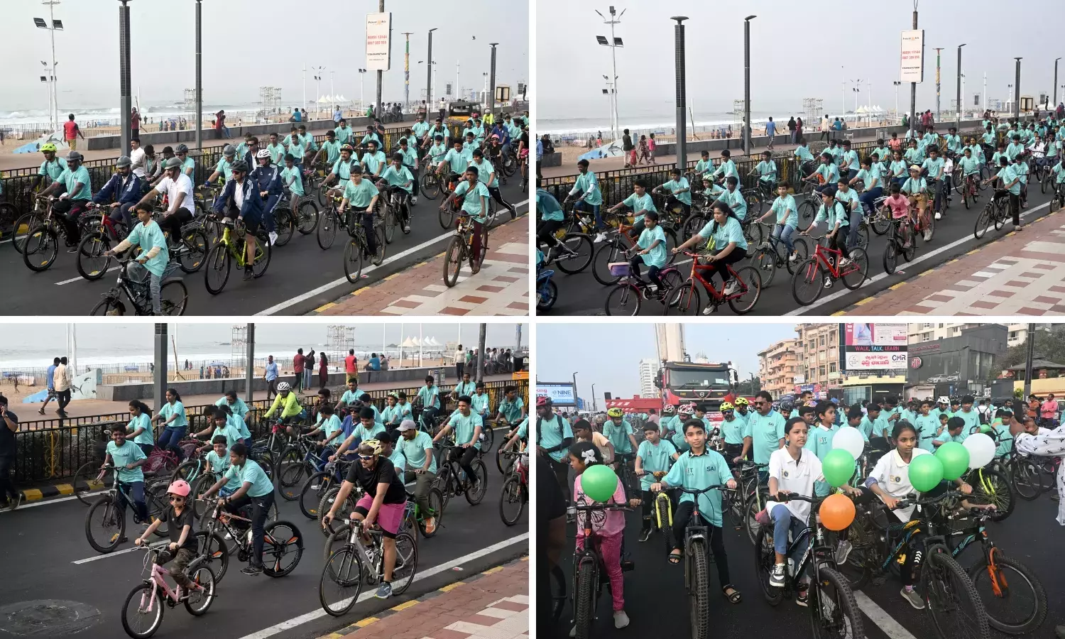 Vizag बीच पर फिट इंडिया संडे में 800 से ज़्यादा साइकिलिस्ट ने हिस्सा लिया Vizag बीच पर फिट इंडिया संडे में 800 से ज़्यादा साइकिलिस्ट ने हिस्सा लिया