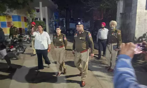 Phagwara में ब्लास्ट के झूठे दावे के बाद नाइट डोमिनेशन ऑपरेशन Phagwara में ब्लास्ट के झूठे दावे के बाद नाइट डोमिनेशन ऑपरेशन
