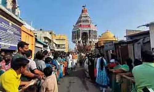 Kumbakonam के चक्रपाणि मंदिर में मसीमाखा रथ जुलूस