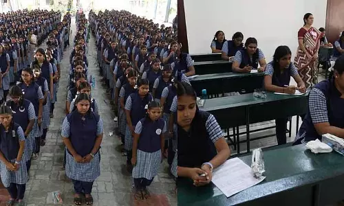 Tamil Nadu में 12वीं की बोर्ड परीक्षाएं शुरू, 8.27 लाख से ज़्यादा स्टूडेंट्स शामिल हुए Tamil Nadu में 12वीं की बोर्ड परीक्षाएं शुरू, 8.27 लाख से ज़्यादा स्टूडेंट्स शामिल हुए