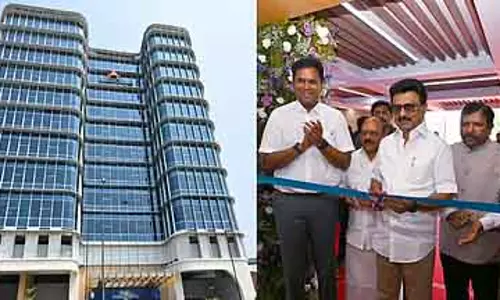 CM स्टालिन ने फाइनेंशियल टेक्नोलॉजी टावर का उद्घाटन किया CM स्टालिन ने फाइनेंशियल टेक्नोलॉजी टावर का उद्घाटन किया