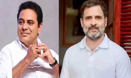 राहुल गांधी क्या आप 1000 करोड़ रुपये इकट्ठा करने आए हैं: KTR