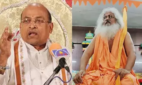 कमलानंद भारती गरिकापति की Telugu Nadu टिप्पणियों से नाराज़ कमलानंद भारती गरिकापति की Telugu Nadu टिप्पणियों से नाराज़