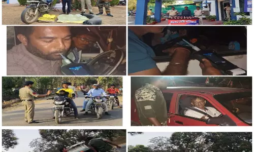 गरियाबंद पुलिस सख्त: 75 लीटर अवैध शराब जब्त, 49 वाहन चालकों पर चालान गरियाबंद पुलिस सख्त: 75 लीटर अवैध शराब जब्त, 49 वाहन चालकों पर चालान