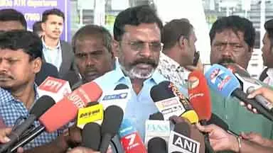 सांप्रदायिक ताकतों को हराकर DMK गठबंधन जीतेगा: Th. Thirumavalavan सांप्रदायिक ताकतों को हराकर DMK गठबंधन जीतेगा: Th. Thirumavalavan