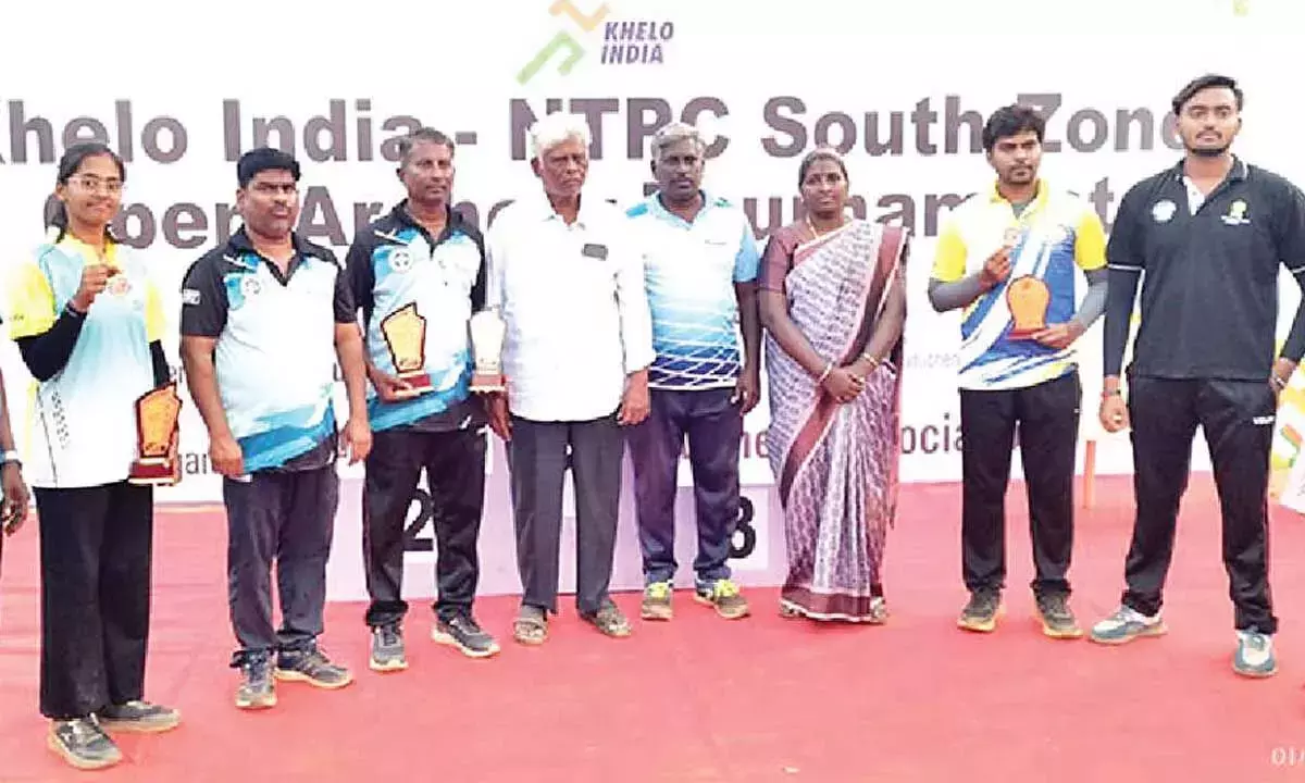 खेलो इंडिया NTPC साउथ जोन टूर्नामेंट में आंध्र प्रदेश के तीरंदाजों ने चमक बिखेरी खेलो इंडिया NTPC साउथ जोन टूर्नामेंट में आंध्र प्रदेश के तीरंदाजों ने चमक बिखेरी