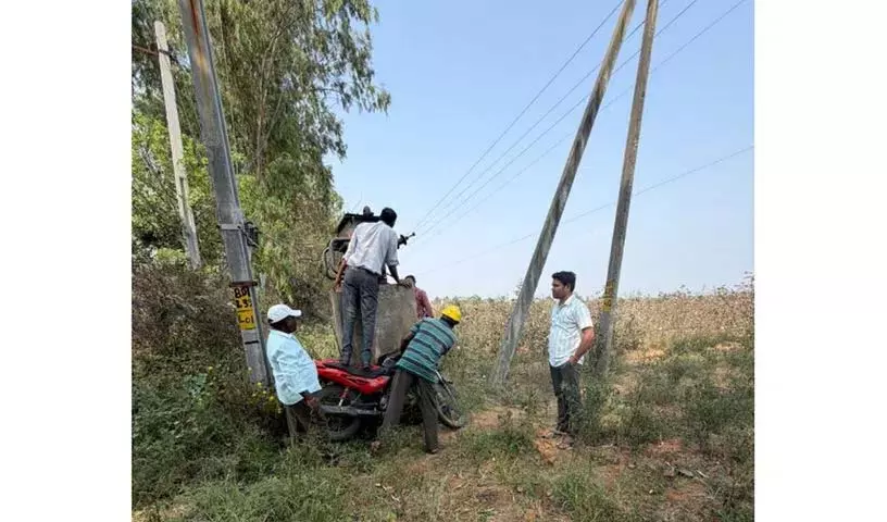 Mangaltanda में 25 केवी ट्रांसफार्मर का कॉपर वायर चोरी Mangaltanda में 25 केवी ट्रांसफार्मर का कॉपर वायर चोरी