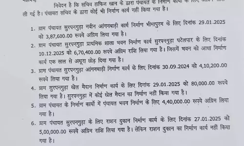 पंचायत का शासक लड़ रहा सचिव से, भारी भ्रष्टाचार के आरोप