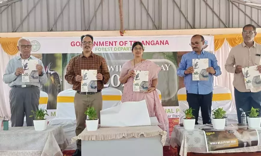 Telangana : महावीर हरिणा वनस्थली में वन्यजीव दिवस मनाया गया Telangana : महावीर हरिणा वनस्थली में वन्यजीव दिवस मनाया गया