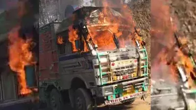 Imphal जा रहे Nagaland के ट्रक को सेनापति में आग के हवाले कर दिया गया