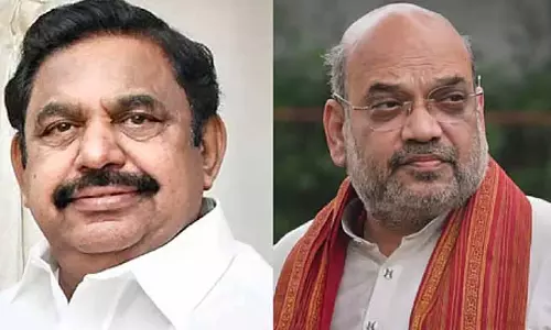 सीट बातचीत में गतिरोध दूर करने के लिए Edappadi के पलानीस्वामी ने दिल्ली में शाह से मुलाकात की सीट बातचीत में गतिरोध दूर करने के लिए Edappadi के पलानीस्वामी ने दिल्ली में शाह से मुलाकात की