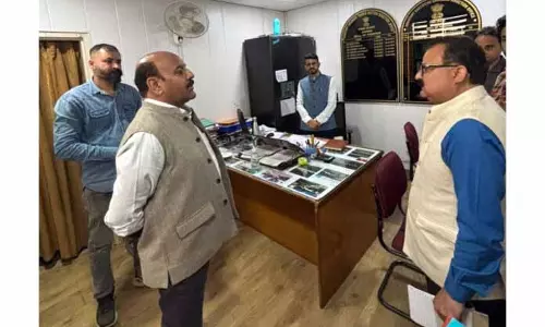उपमुख्यमंत्री ने मुख्य अभियंता PWD कार्यालय का औचक निरीक्षण किया