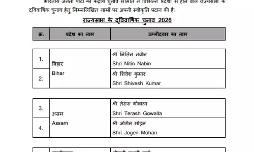 लक्ष्मी वर्मा छत्तीसगढ़ से राज्यसभा उम्मीदवार, बीजेपी की सूची लक्ष्मी वर्मा छत्तीसगढ़ से राज्यसभा उम्मीदवार, बीजेपी की सूची