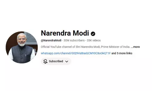 30 मिलियन और बढ़ रहे हैं: पीएम मोदी ने YouTube पर सब्सक्राइबर्स का ग्लोबल बेंचमार्क बनाया 30 मिलियन और बढ़ रहे हैं: पीएम मोदी ने YouTube पर सब्सक्राइबर्स का ग्लोबल बेंचमार्क बनाया