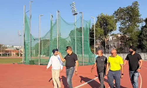 एशियन रिले चैंपियनशिप, प्रतिनिधिमंडल ने Chandigarh में स्पोर्ट्स कॉम्प्लेक्स की सुविधाओं का निरीक्षण किया एशियन रिले चैंपियनशिप, प्रतिनिधिमंडल ने Chandigarh में स्पोर्ट्स कॉम्प्लेक्स की सुविधाओं का निरीक्षण किया