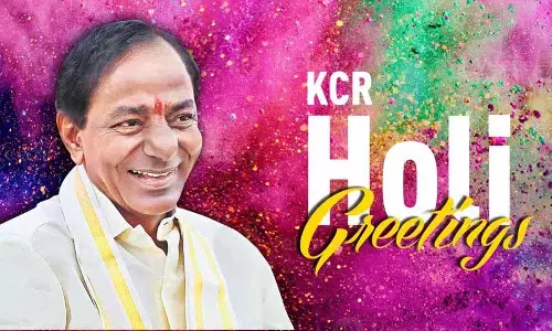 KCR ने तेलंगाना के लोगों को होली की शुभकामनाएं दीं