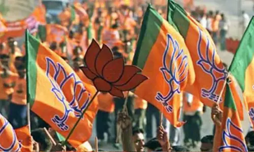 लक्ष्मी भंडार और अन्नपूर्णा भंडार के साथ प्रचार कर रहे BJP विधायक लक्ष्मी भंडार और अन्नपूर्णा भंडार के साथ प्रचार कर रहे BJP विधायक