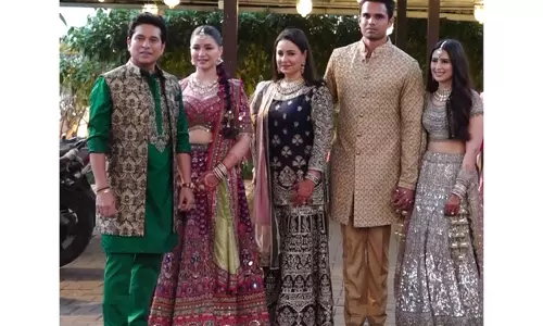 Arjun Tendulkar की प्री-वेडिंग सेलिब्रेशन में स्टार क्रिकेटर्स और परिवारिक रंग