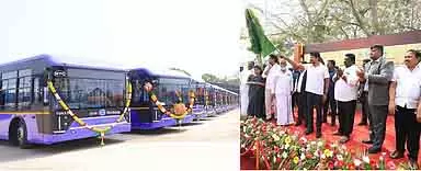 Deputy CM ने मनकारा ट्रांसपोर्ट कॉर्पोरेशन के लिए 100 इलेक्ट्रिक बसों की सर्विस का उद्घाटन किया Deputy CM ने मनकारा ट्रांसपोर्ट कॉर्पोरेशन के लिए 100 इलेक्ट्रिक बसों की सर्विस का उद्घाटन किया